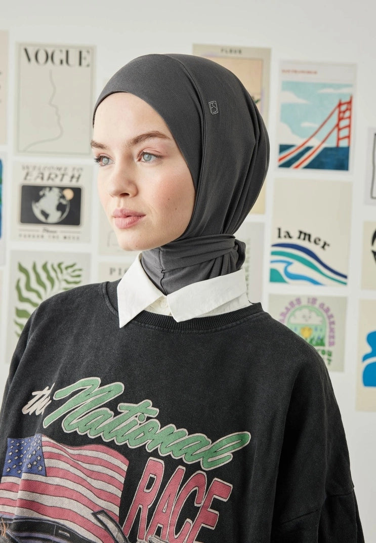 ATHLETIC HIJAB - ANTHRACITE