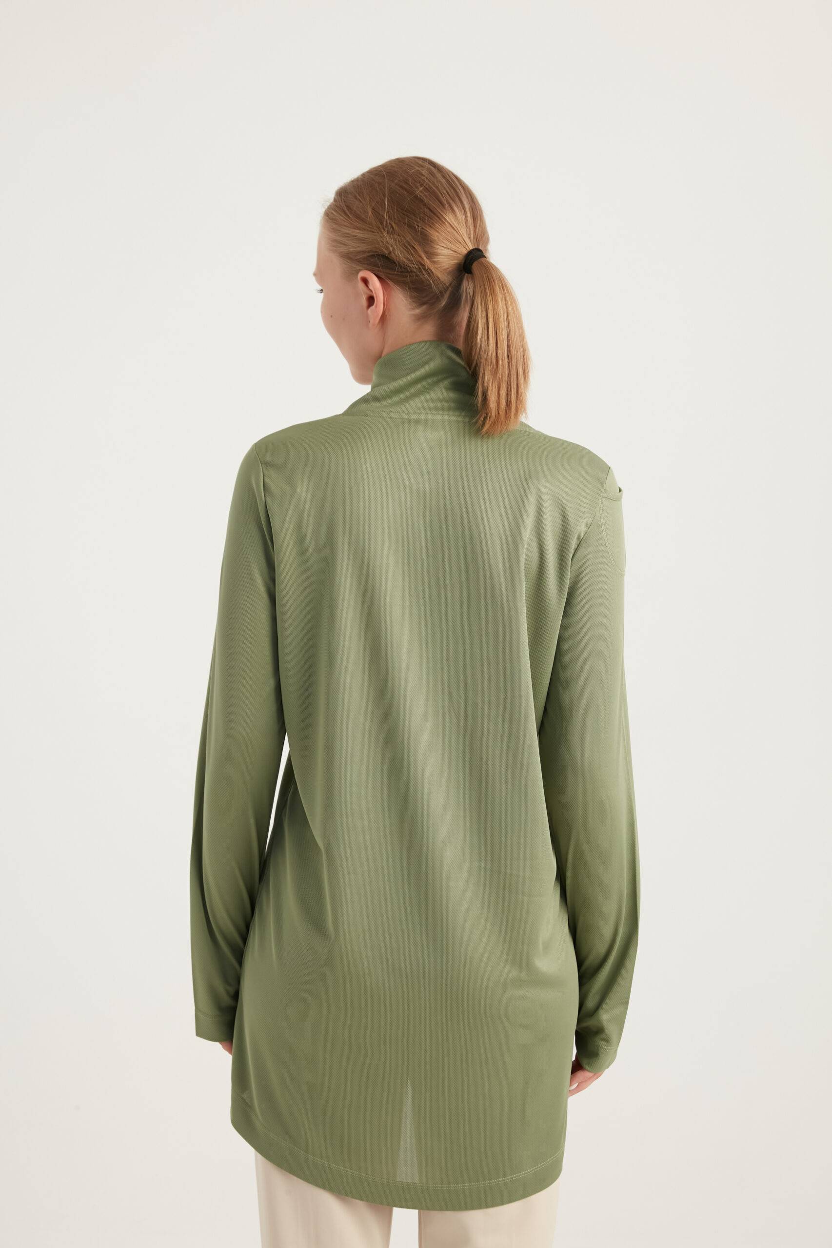 GYM-FIT High Neck Quick Dry Top – Pastel Green