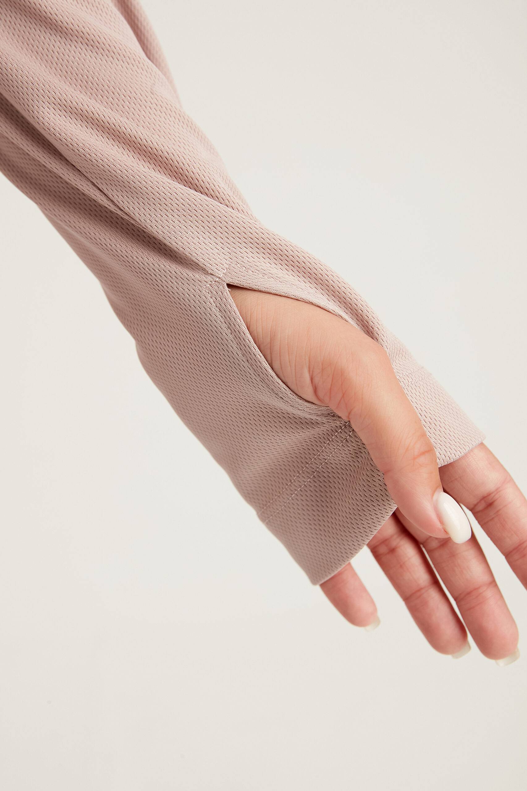 GYM-FIT High Neck Quick Dry Top – Powder Pink