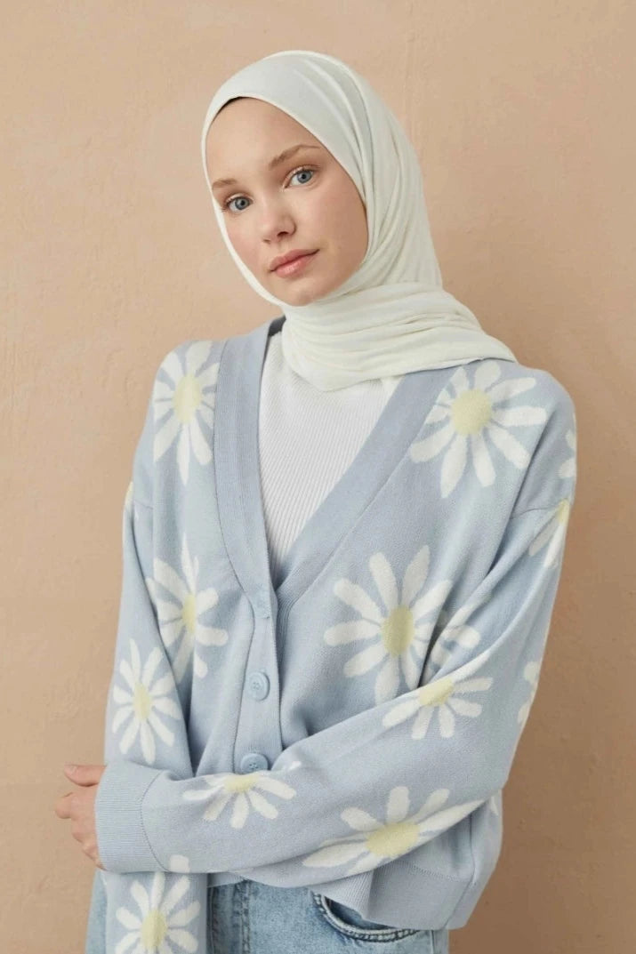 Jersey Cotton Hijab-Off White