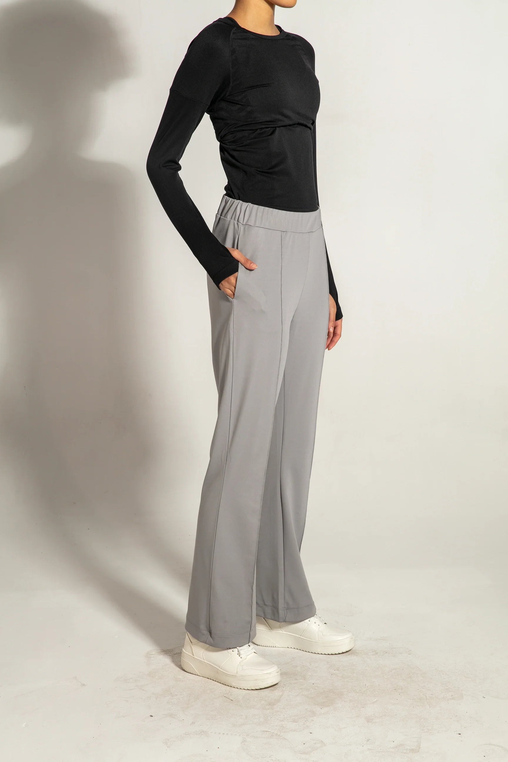 MAGIC-FIT Quick Dry Tracksuit Bottom - Gray