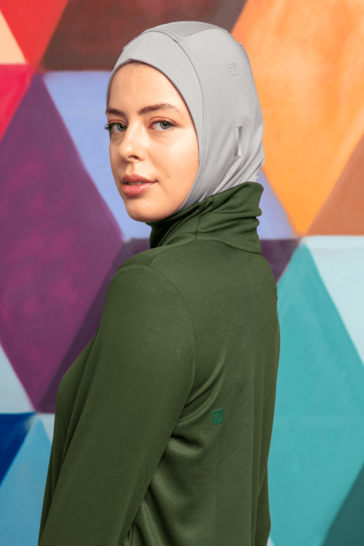 PRO-HIJAB Sports Bonnet – Light Gray