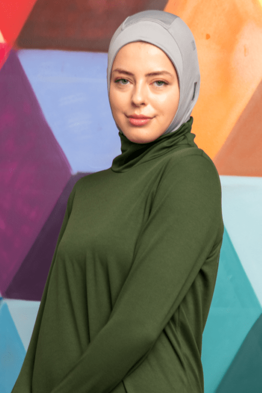PRO-HIJAB Sports Bonnet – Light Gray