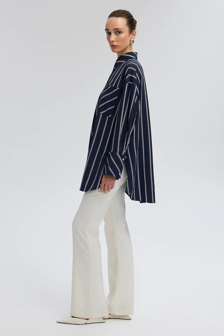 STRIPED SEERSUCKER SHIRT