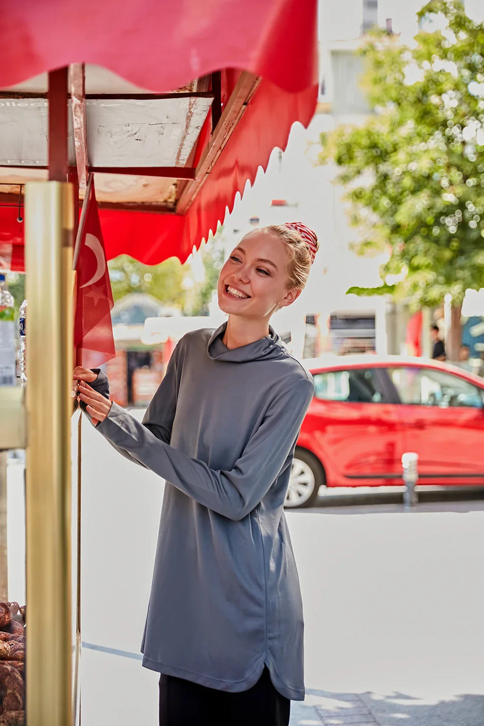 GYM-FIT High Neck Quick Dry Top – Anthracite