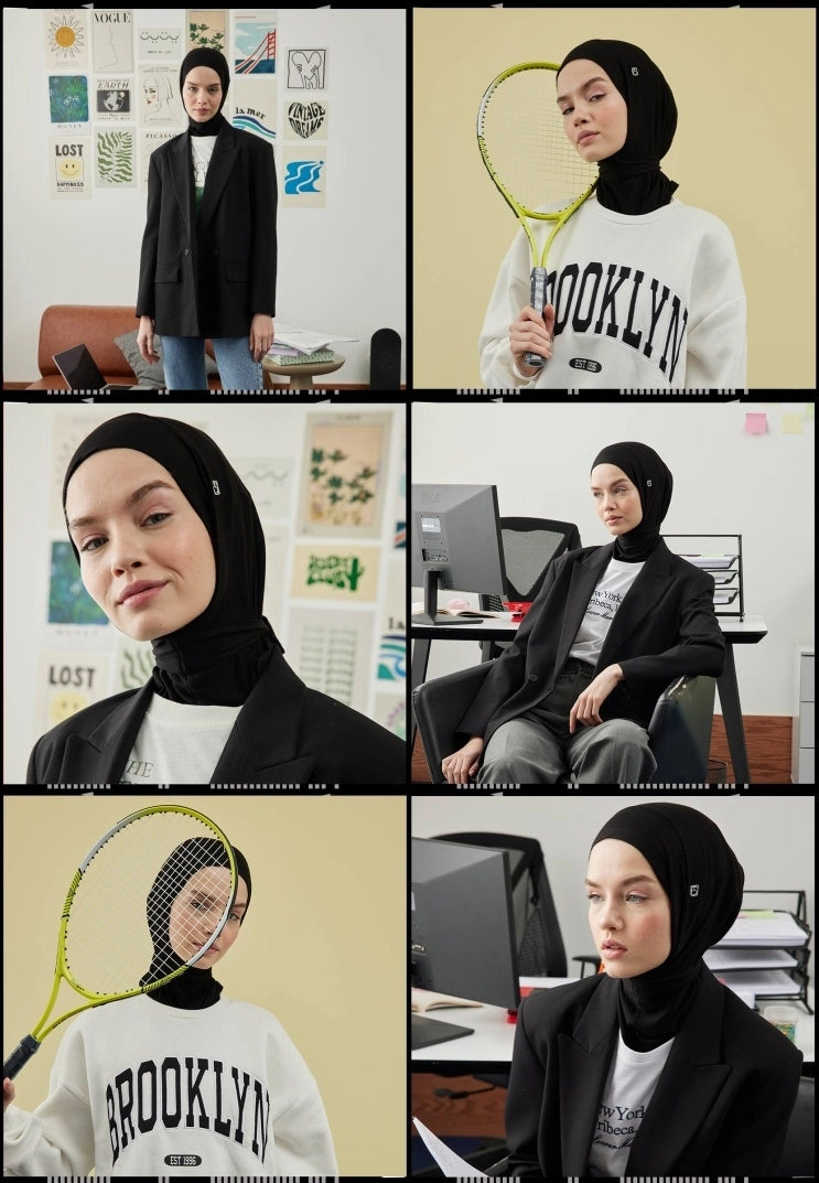 ATHLETIC HIJAB - BLACK