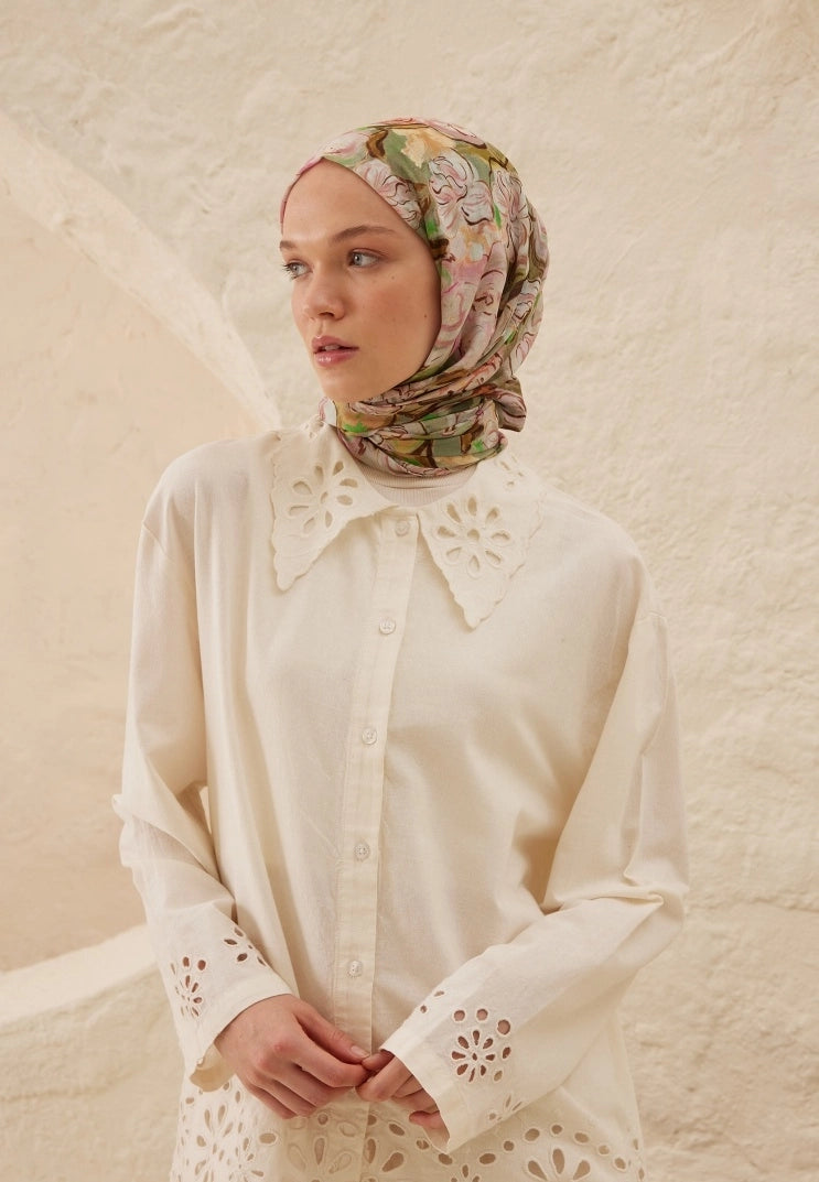 LINDA PATTERN RAMI MODAL HIJAB - ROSE PINK