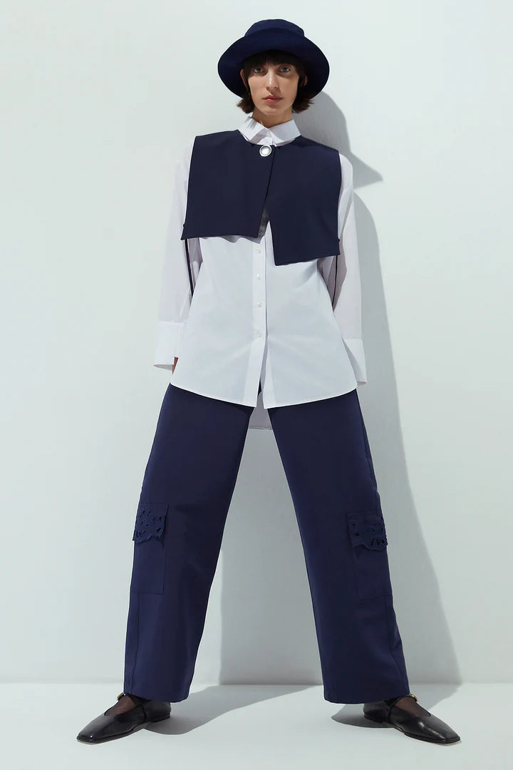 POPLIN SHIRT WITH VEST