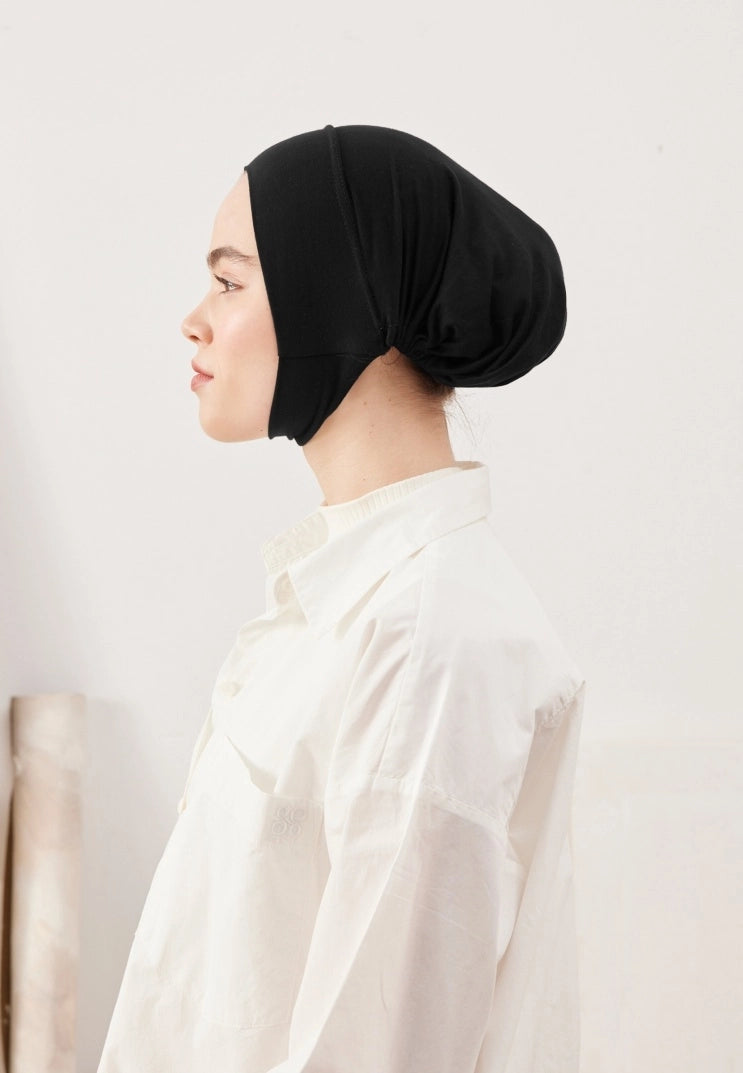 WIDE VOLUME PRACTICAL BONNET - BLACK