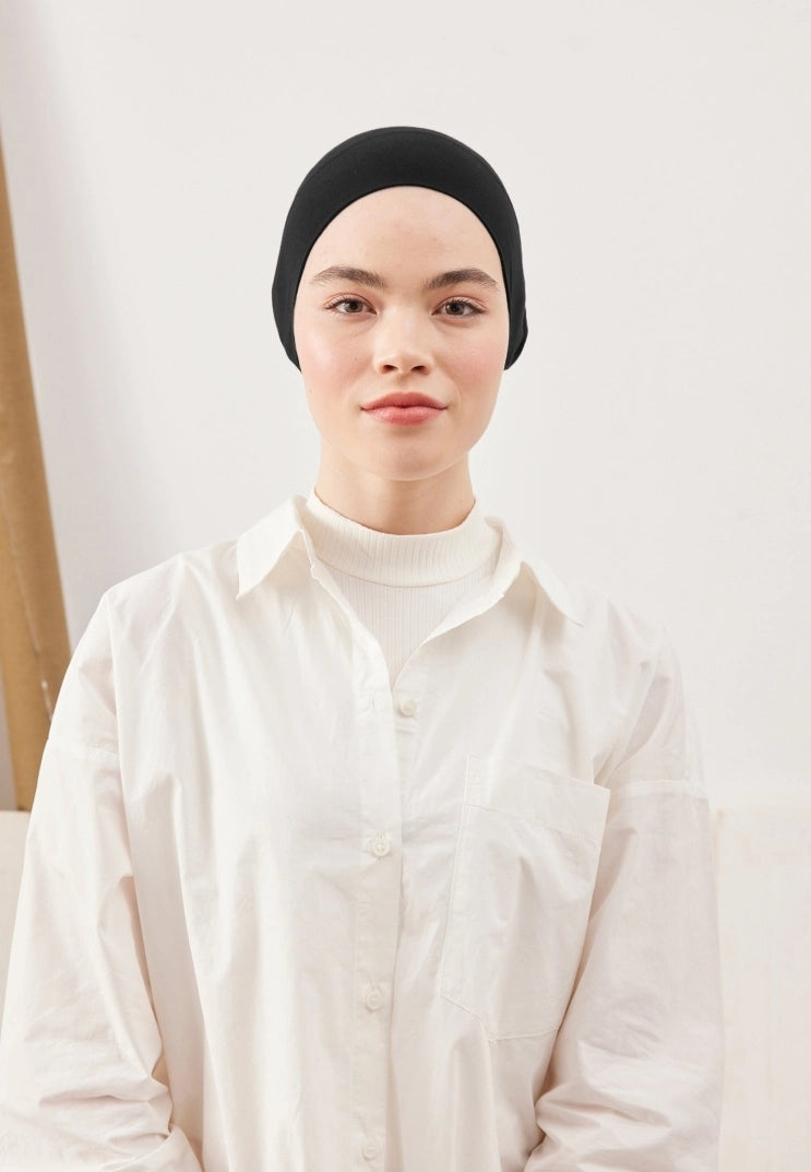 WIDE VOLUME PRACTICAL BONNET - BLACK