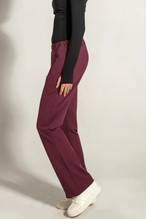 MAGIC-FIT Quick Dry Tracksuit Bottom - Burgundy